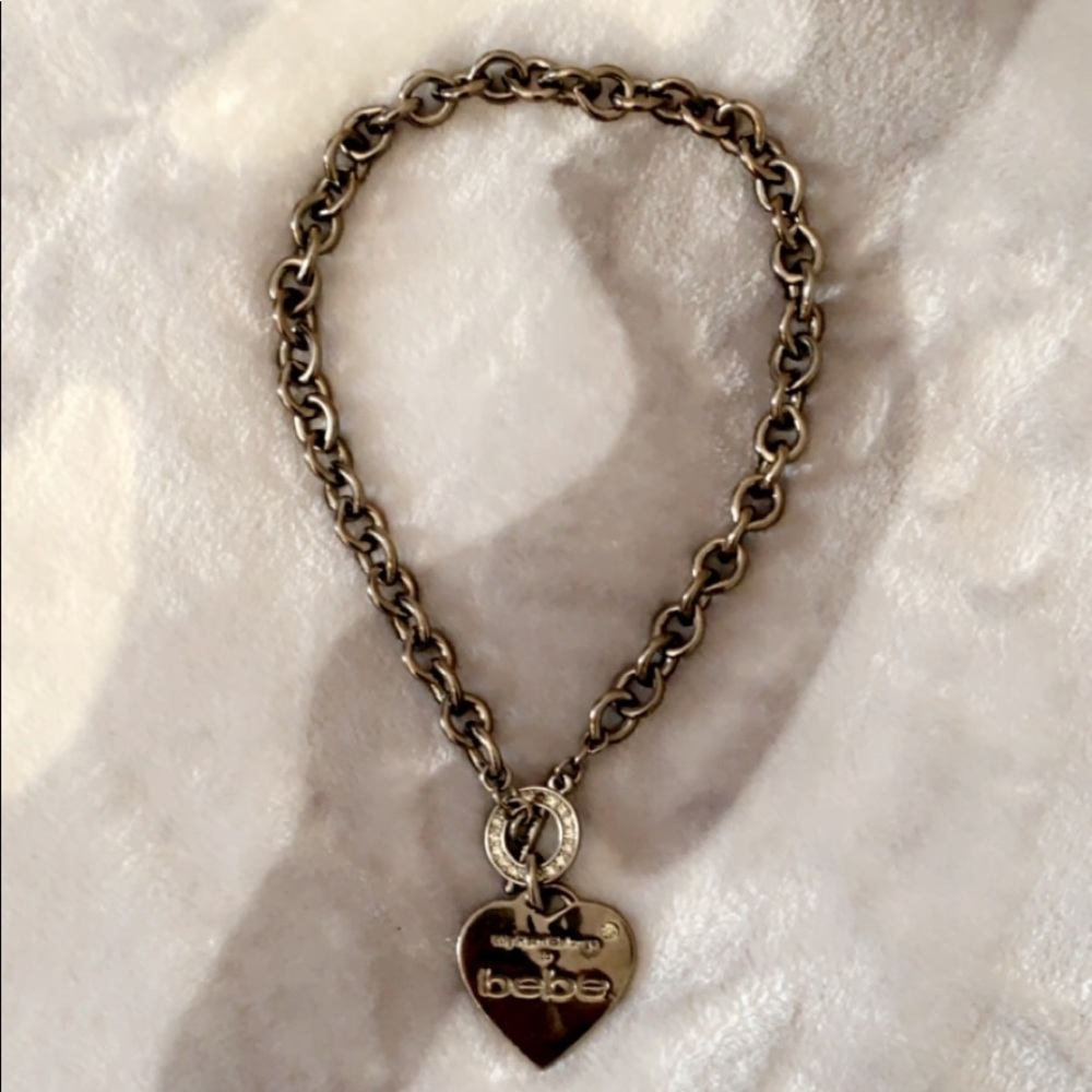 BEBE heart chain necklace 💖